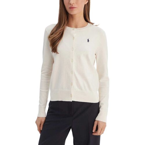 Polo Ralph Lauren Stretch Cotton Blend Crewneck Cardigan
